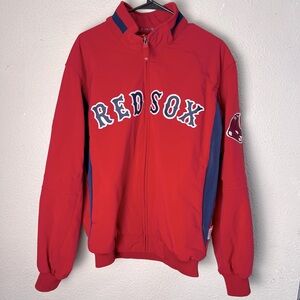 Boston Red Sox Jacket Mens L Majestic MLB Authentic Collection Therma Base